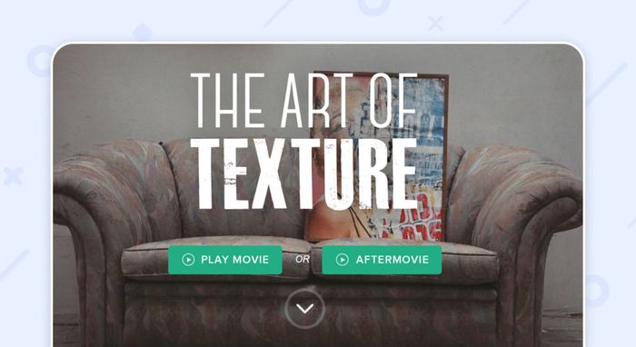 пример одностраничного сайта:The art of texture
