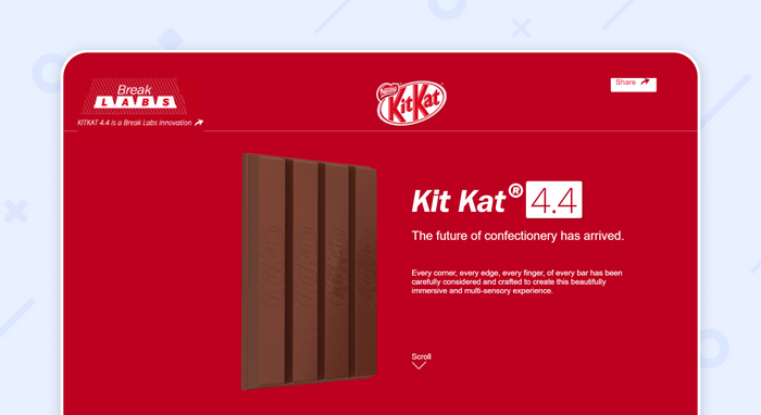 пример одностраничного сайта:KitKat 4.4