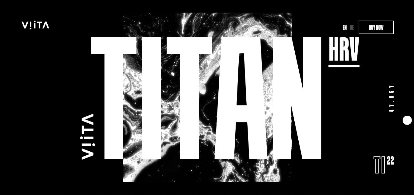 Titan: пример эффектного лендинга