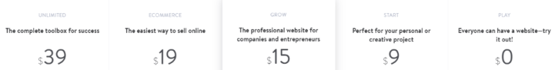 Jimdo pricing