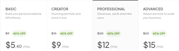 Pixpa pricing