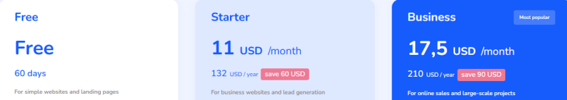 Weblium pricing